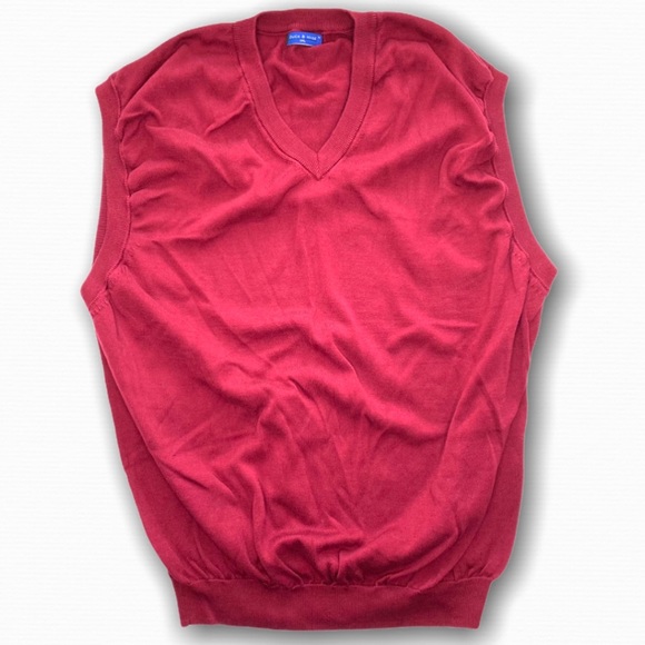 DUCK & HYDE Red Sweater Vest Size XXL - Picture 1 of 7